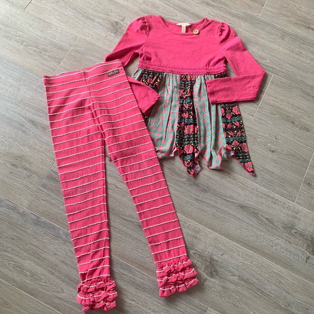 Matilda Jane Girls 2 piece outfit size 8